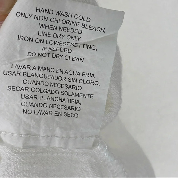 Takara White Lace Off The Shoulder Blouse 100% Rayon Short Sleeved Top Small - Picture 10 of 12